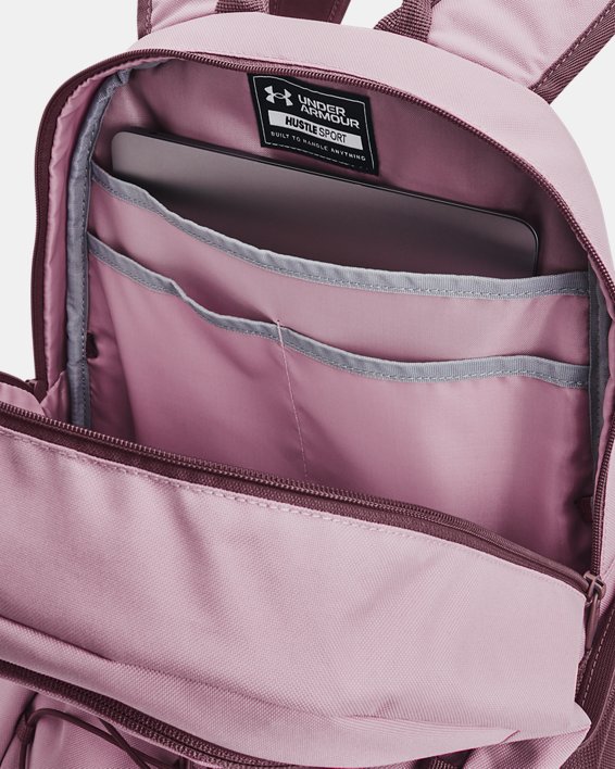 UA Hustle Sport Backpack in Pink image number 4
